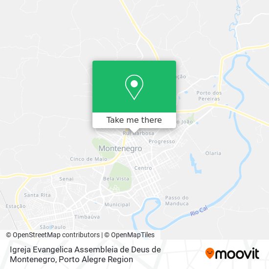 Igreja Evangelica Assembleia de Deus de Montenegro map