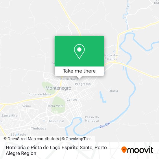Hotelaria e Pista de Laço Espírito Santo map