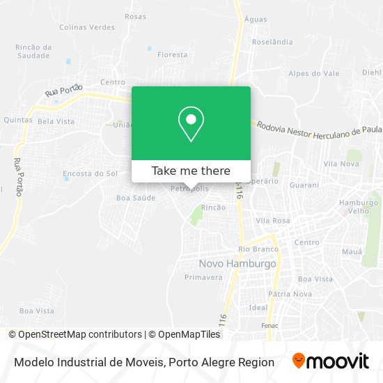 Mapa Modelo Industrial de Moveis