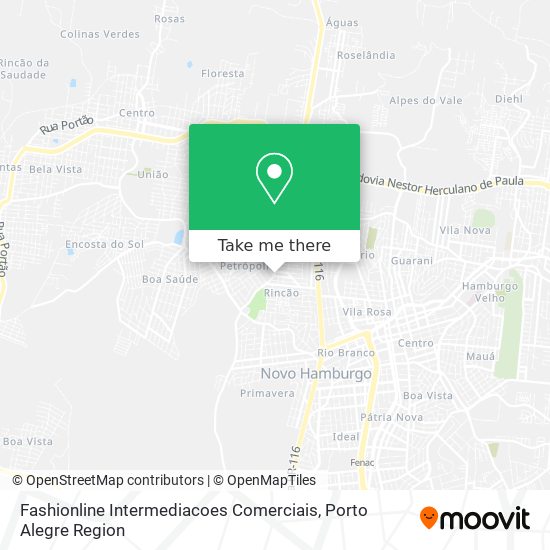 Fashionline Intermediacoes Comerciais map