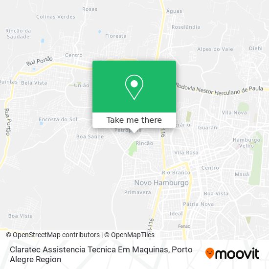 Mapa Claratec Assistencia Tecnica Em Maquinas