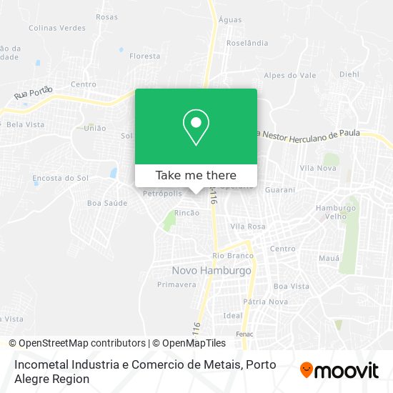 Incometal Industria e Comercio de Metais map