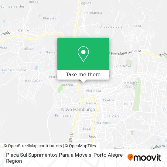 Placa Sul Suprimentos Para a Moveis map