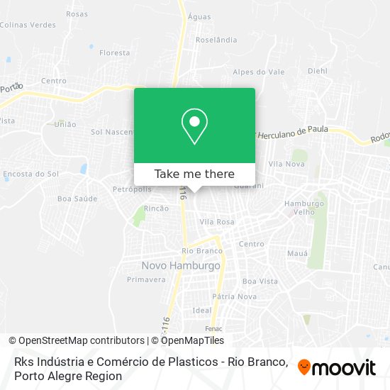 Rks Indústria e Comércio de Plasticos - Rio Branco map