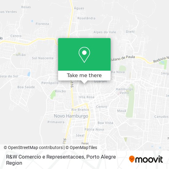 Mapa R&W Comercio e Representacoes