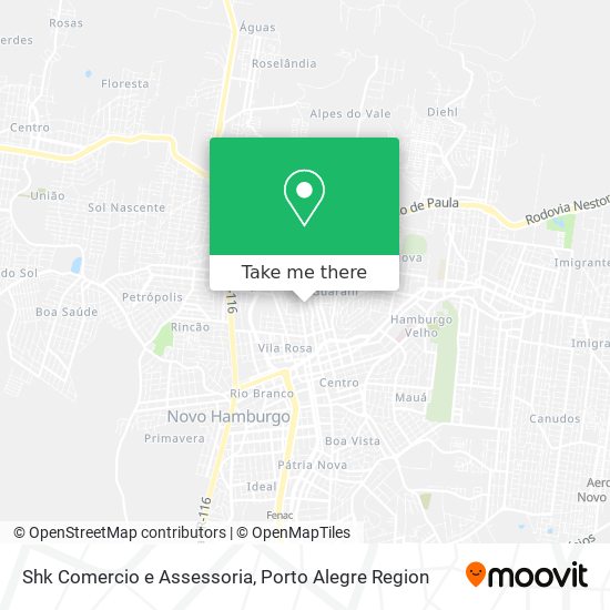 Shk Comercio e Assessoria map