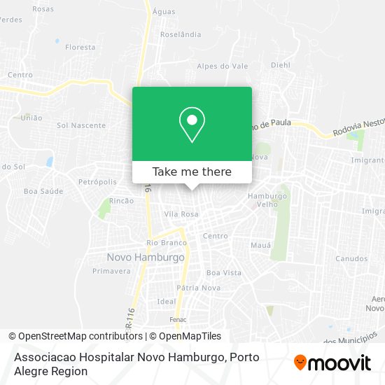 Associacao Hospitalar Novo Hamburgo map