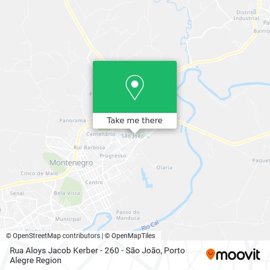 Rua Aloys Jacob Kerber - 260 - São João map