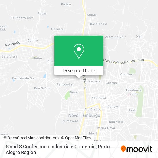 S and S Confeccoes Industria e Comercio map