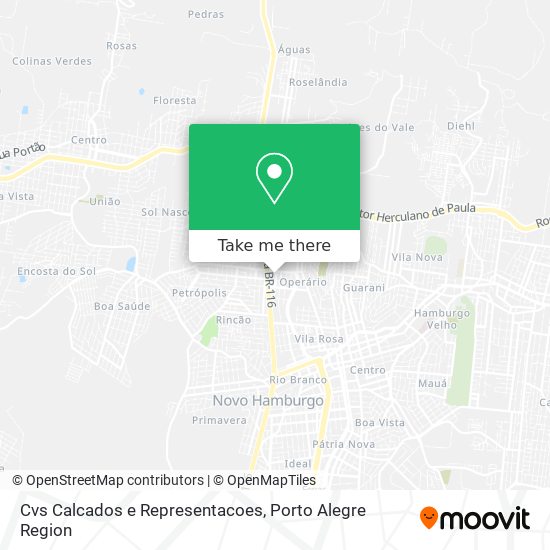 Mapa Cvs Calcados e Representacoes