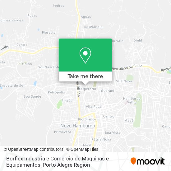 Mapa Borflex Industria e Comercio de Maquinas e Equipamentos