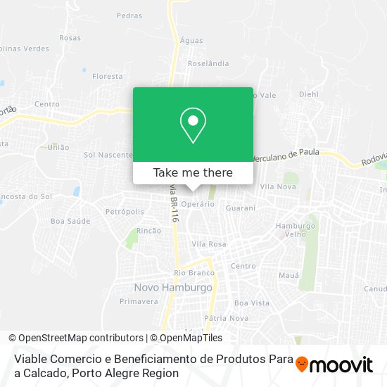 Mapa Viable Comercio e Beneficiamento de Produtos Para a Calcado