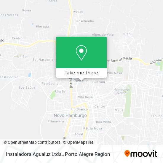 Mapa Instaladora Agualuz Ltda.