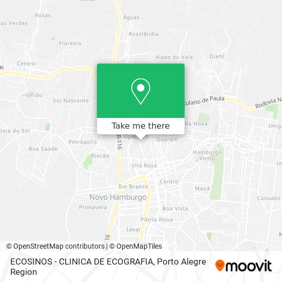 Mapa ECOSINOS - CLINICA DE ECOGRAFIA