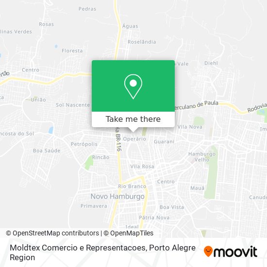 Mapa Moldtex Comercio e Representacoes