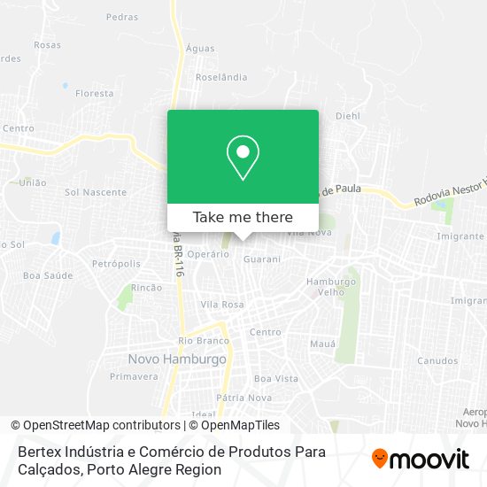 Bertex Indústria e Comércio de Produtos Para Calçados map