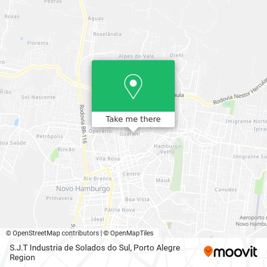 S.J.T Industria de Solados do Sul map