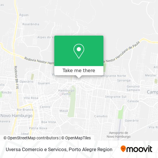 Uversa Comercio e Servicos map