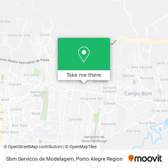 Sbm Servicos de Modelagem map