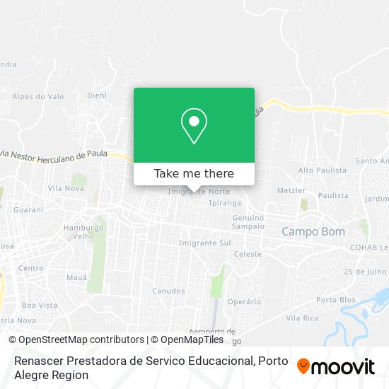 Mapa Renascer Prestadora de Servico Educacional