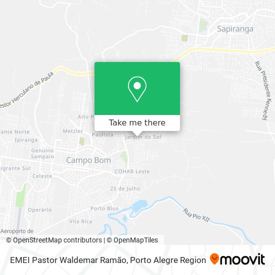 EMEI Pastor Waldemar Ramão map