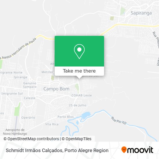 Schmidt Irmãos Calçados map