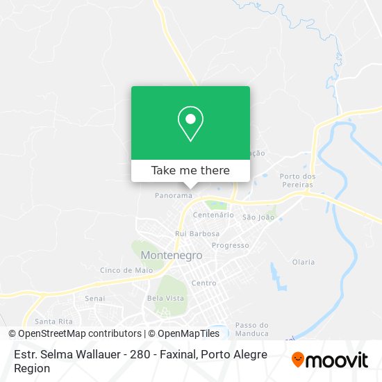Estr. Selma Wallauer - 280 - Faxinal map