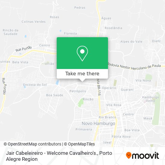 Jair Cabeleireiro - Welcome Cavalheiro's. map