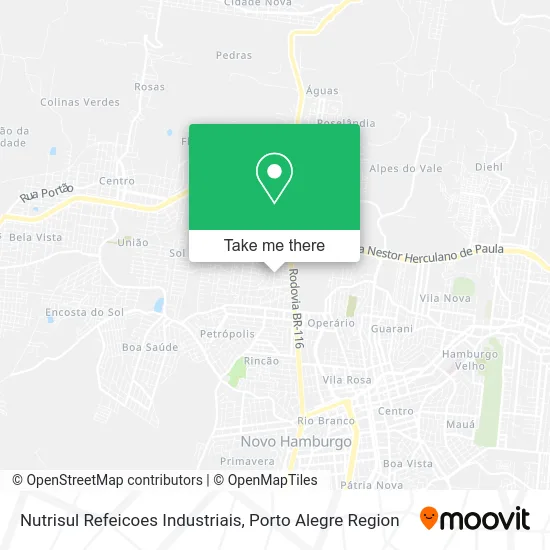 Nutrisul Refeicoes Industriais map