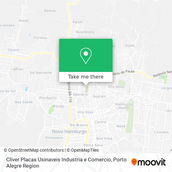 Mapa Cliver Placas Usinaveis Industria e Comercio