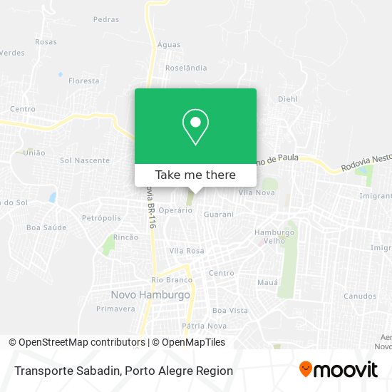 Mapa Transporte Sabadin