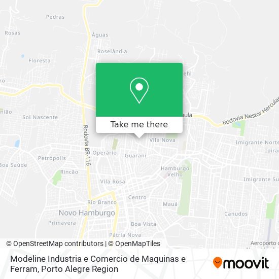 Modeline Industria e Comercio de Maquinas e Ferram map