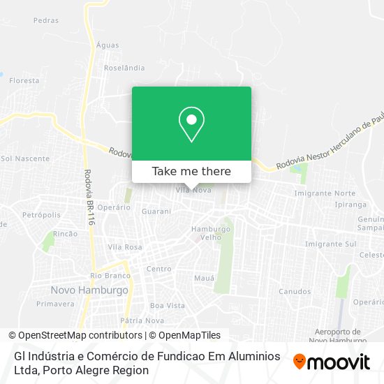 Gl Indústria e Comércio de Fundicao Em Aluminios Ltda map