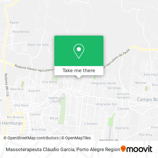 Mapa Massoterapeuta Cláudio Garcia