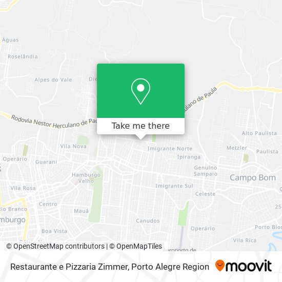 Restaurante e Pizzaria Zimmer map