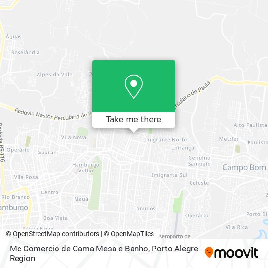 Mc Comercio de Cama Mesa e Banho map