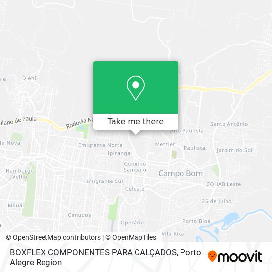 Mapa BOXFLEX COMPONENTES PARA CALÇADOS