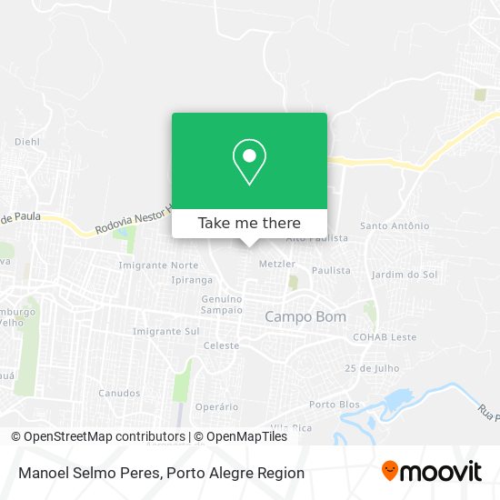 Manoel Selmo Peres map