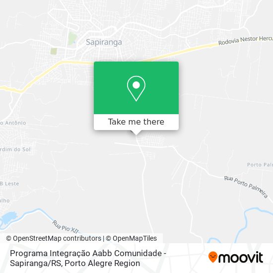 Programa Integração Aabb Comunidade - Sapiranga / RS map