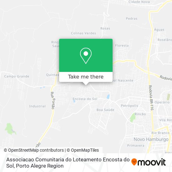Associacao Comunitaria do Loteamento Encosta do Sol map