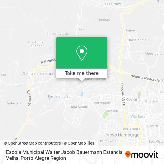 Escola Municipal Walter Jacob Bauermann Estancia Velha map