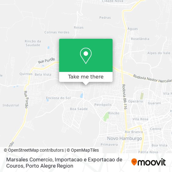 Mapa Marsales Comercio, Importacao e Exportacao de Couros