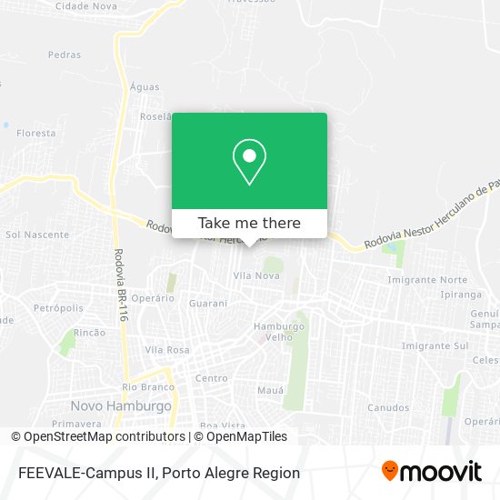 Mapa FEEVALE-Campus II