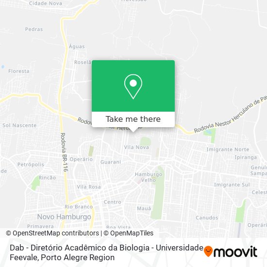 Dab - Diretório Acadêmico da Biologia - Universidade Feevale map