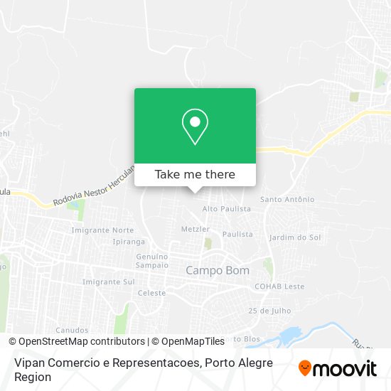 Vipan Comercio e Representacoes map