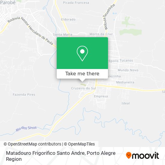 Matadouro Frigorifico Santo Andre map