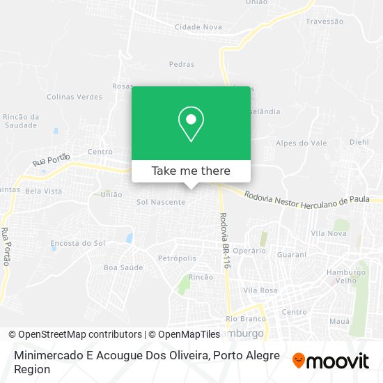 Minimercado E Acougue Dos Oliveira map