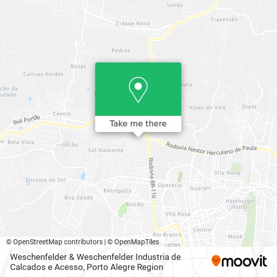 Weschenfelder & Weschenfelder Industria de Calcados e Acesso map