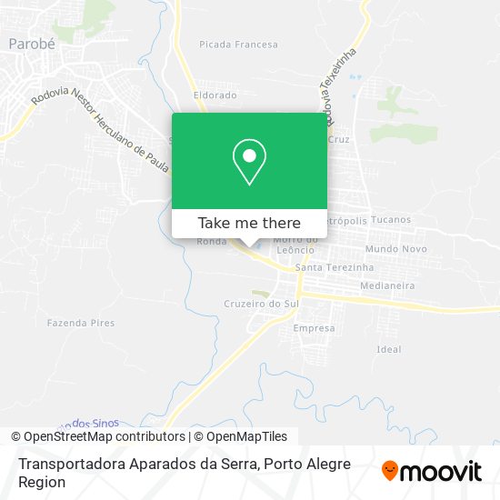 Transportadora Aparados da Serra map