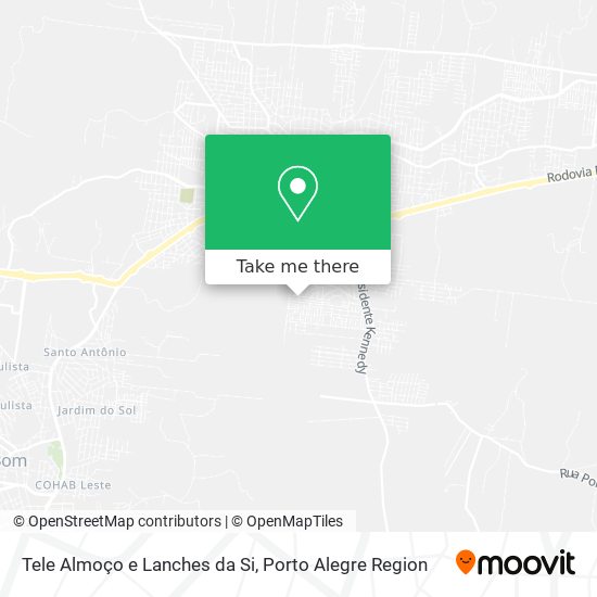 Mapa Tele Almoço e Lanches da Si